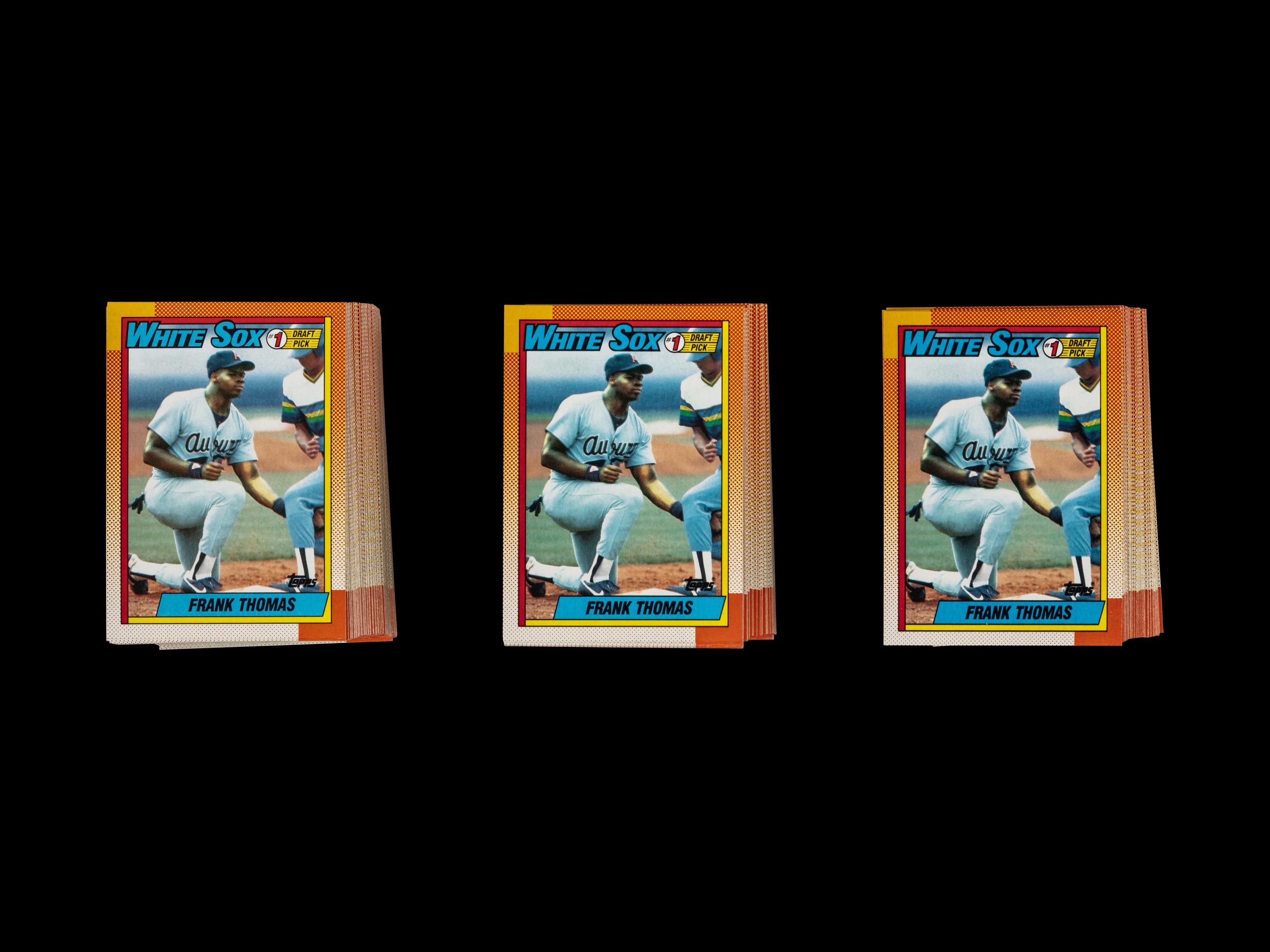 A Collection of 175 1990 Topps Frank Thomas Rookie Cards