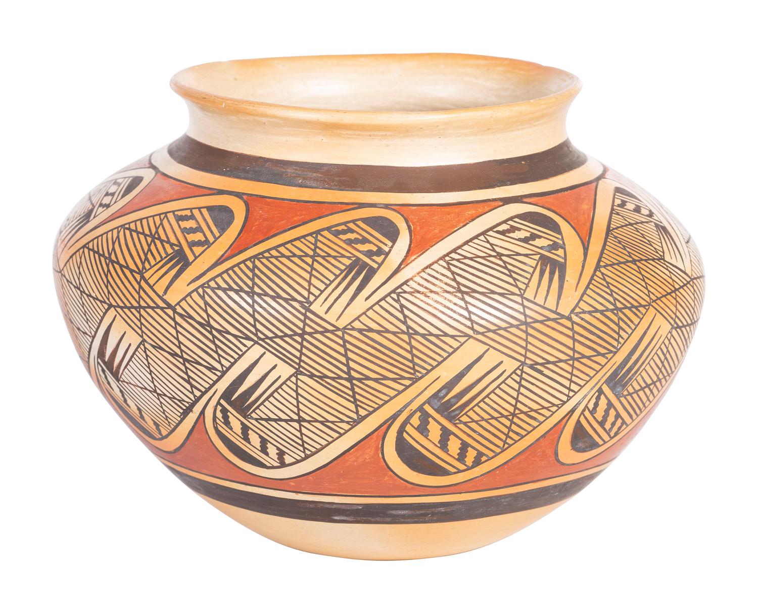 Polychrome Jar, with Migration Pattern