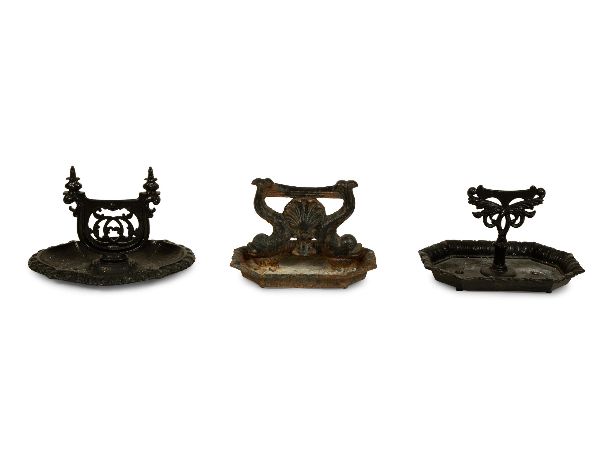 Three Victorian Cast Iron Boot Scrapes — 19TH CENTURY