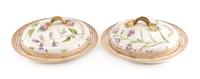 A Pair of Royal Copenhagen Flora Danica Tureens Width 15 inches. — CIRCA 1985-1991
