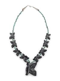 Single-strand Carved Butterfly Necklace