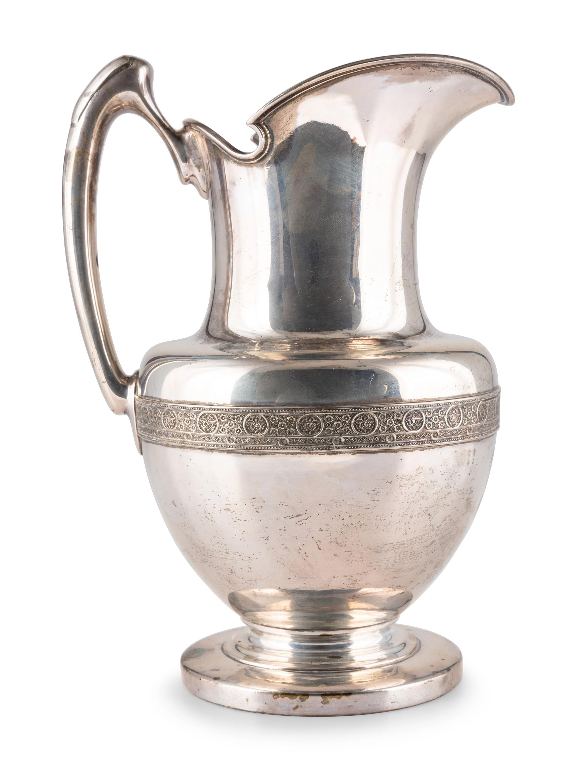 An American Silver Water Pitcher