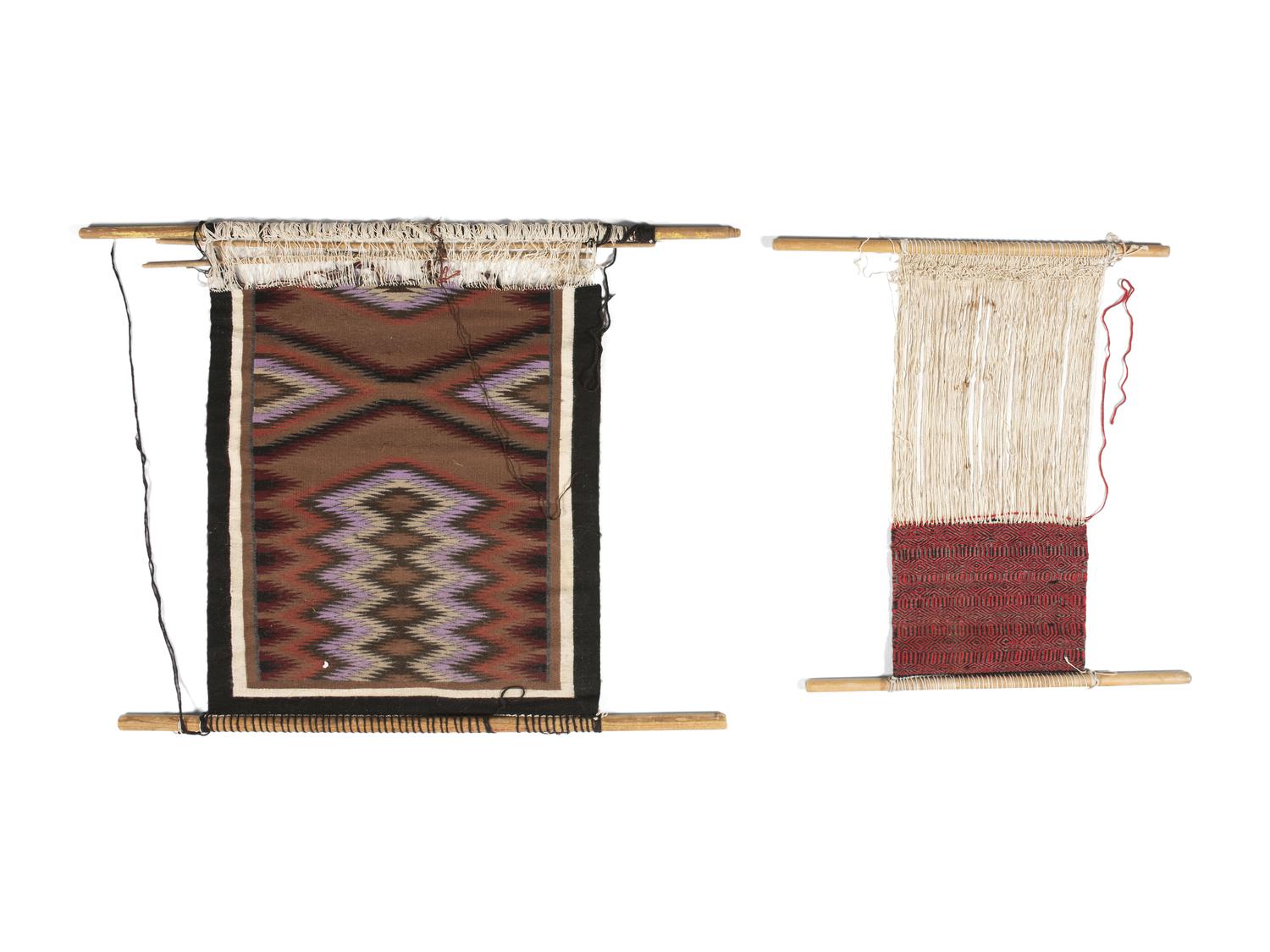 Navajo Loom and Weaving Sampler