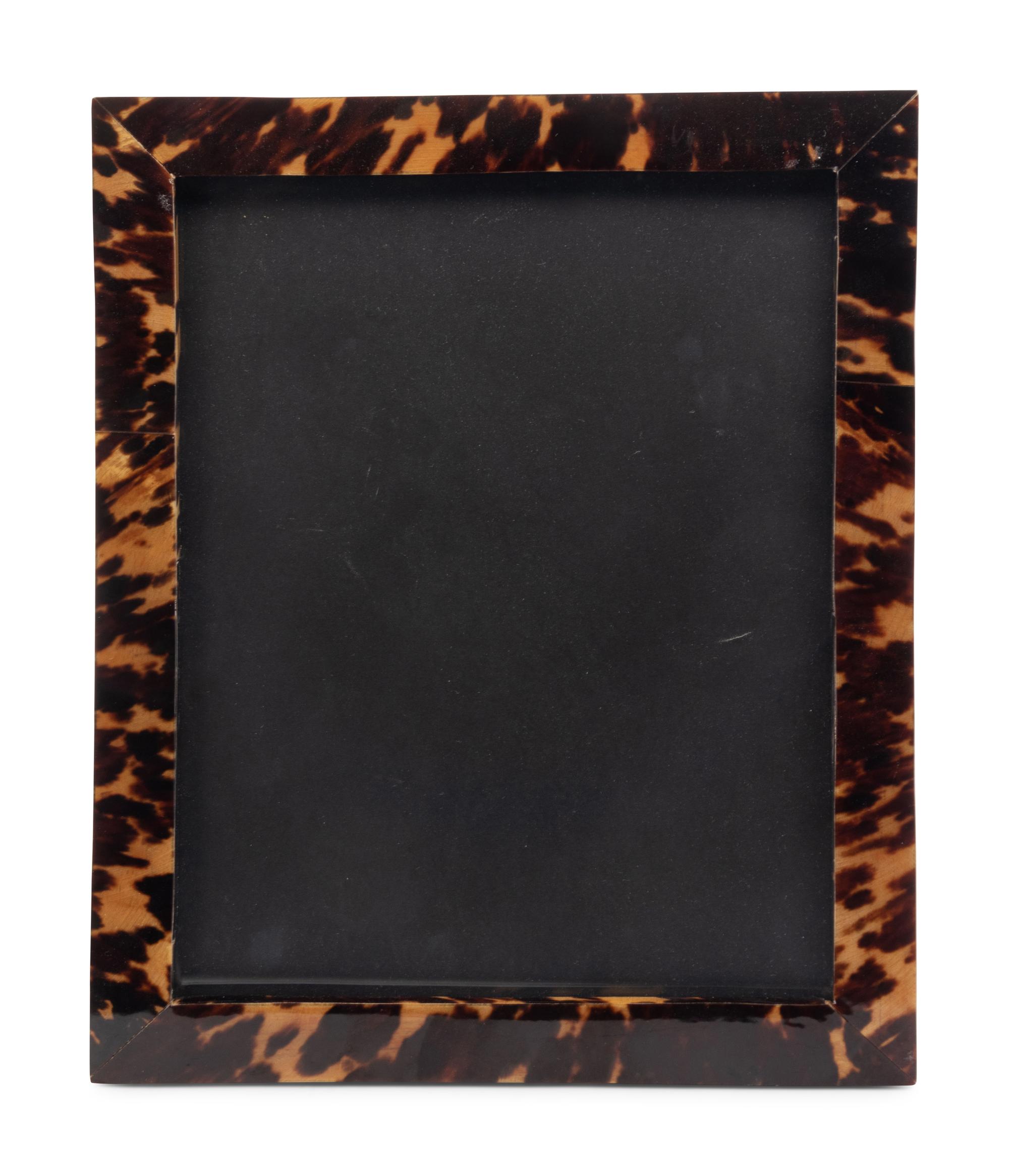 A Faux Tortoiseshell Veneered Frame