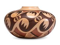 Polychrome Migration Pattern Pottery Jar