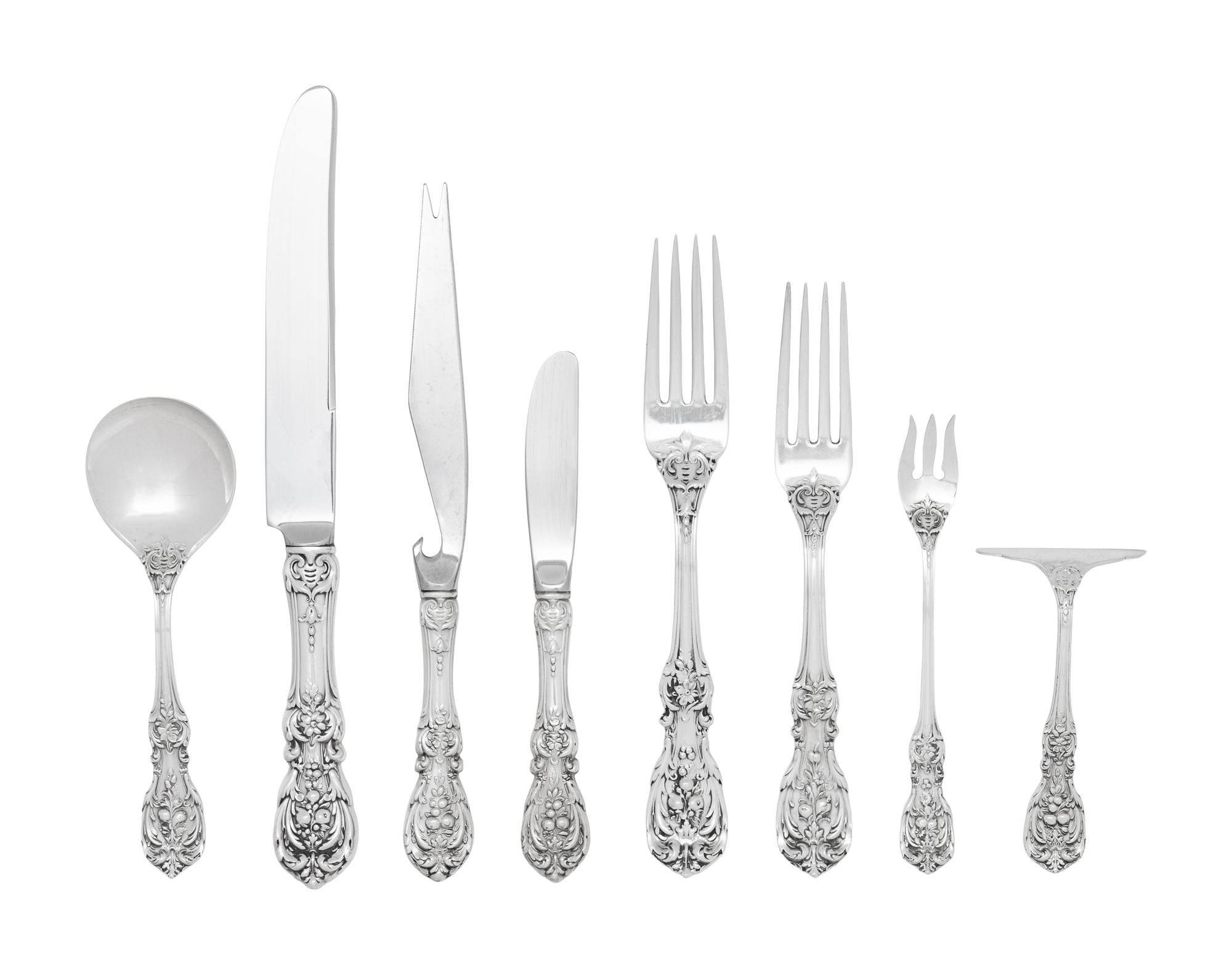 An American Silver Francis I Flatware Service
