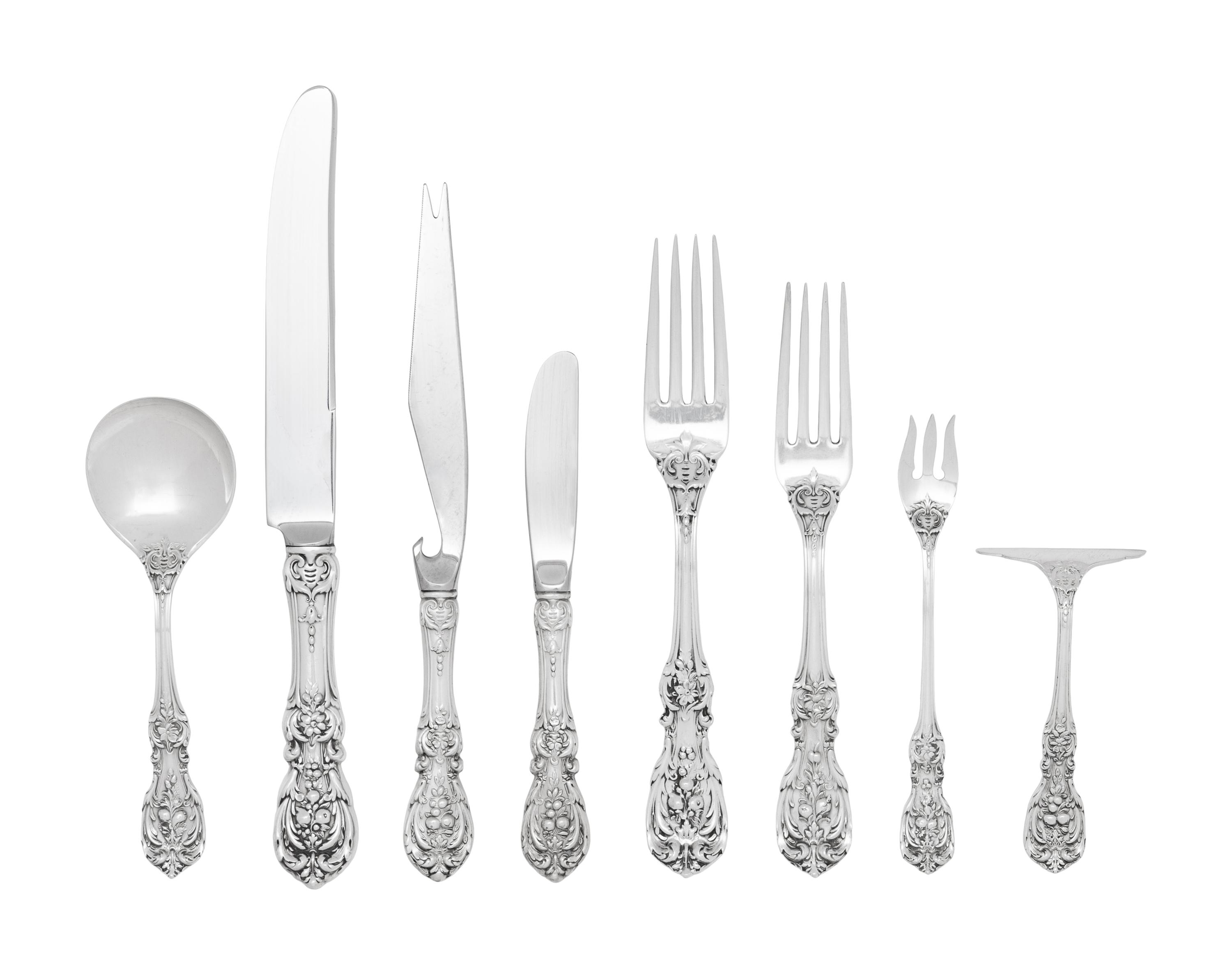 An American Silver Francis I Flatware Service