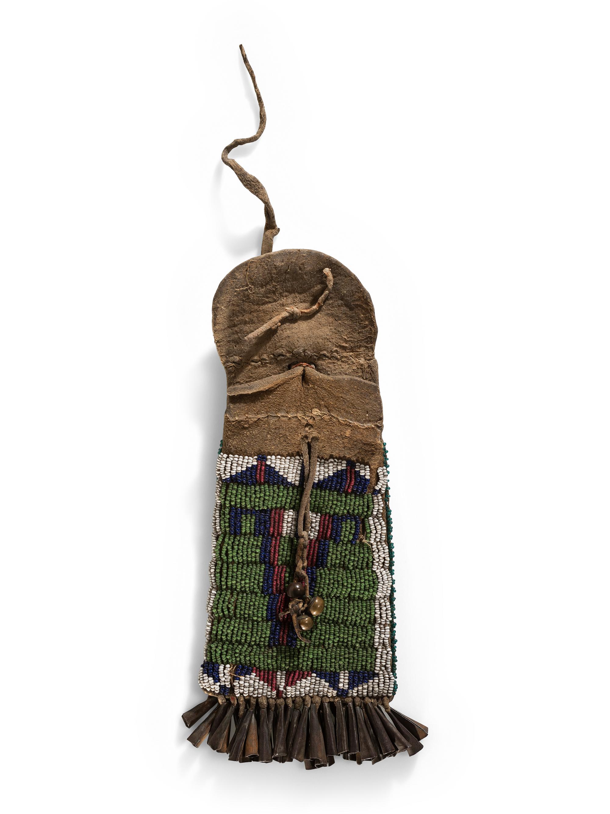 Southern Plains Beaded Hide Strike-a-Light Bag