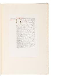 [DOVES PRESS -- LEAF BOOK]. STROUSE, Norman H. (1906-1993) and DREYFUS, John (1918-2002). C-S, The Master Craftsman . Harper Woods, MI: [Printed by Leonard F. Bahr at] The Adagio Press, 1969.