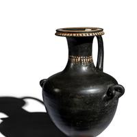 An Apulian Black-Glazed Hydria