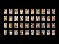 A Group of 81 1952 Bowman Baseball Cards Including Multiple Hall of Famers
