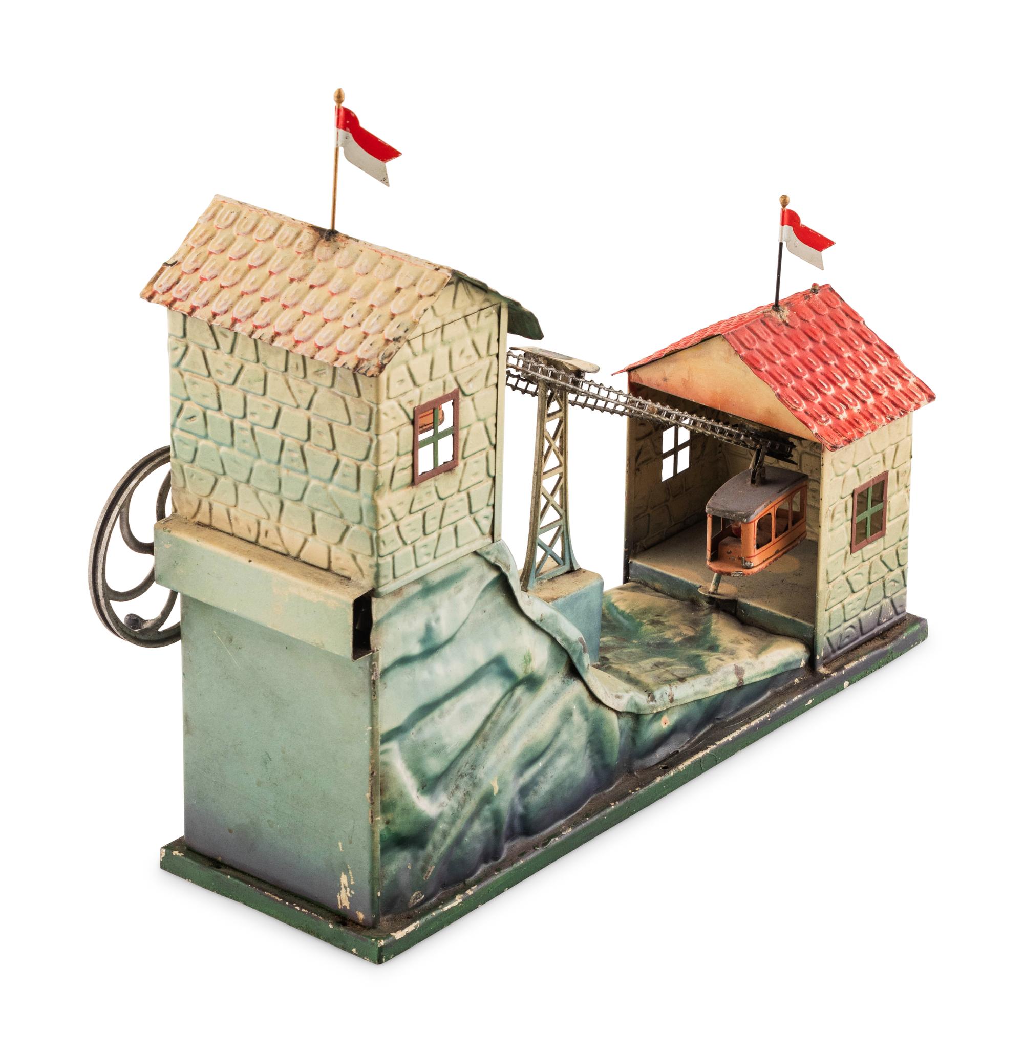 A German Hand Crank Gondola Toy