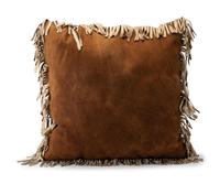 Northern Cree Beaded Hide Pillow and Native-Inspired Hook Rug