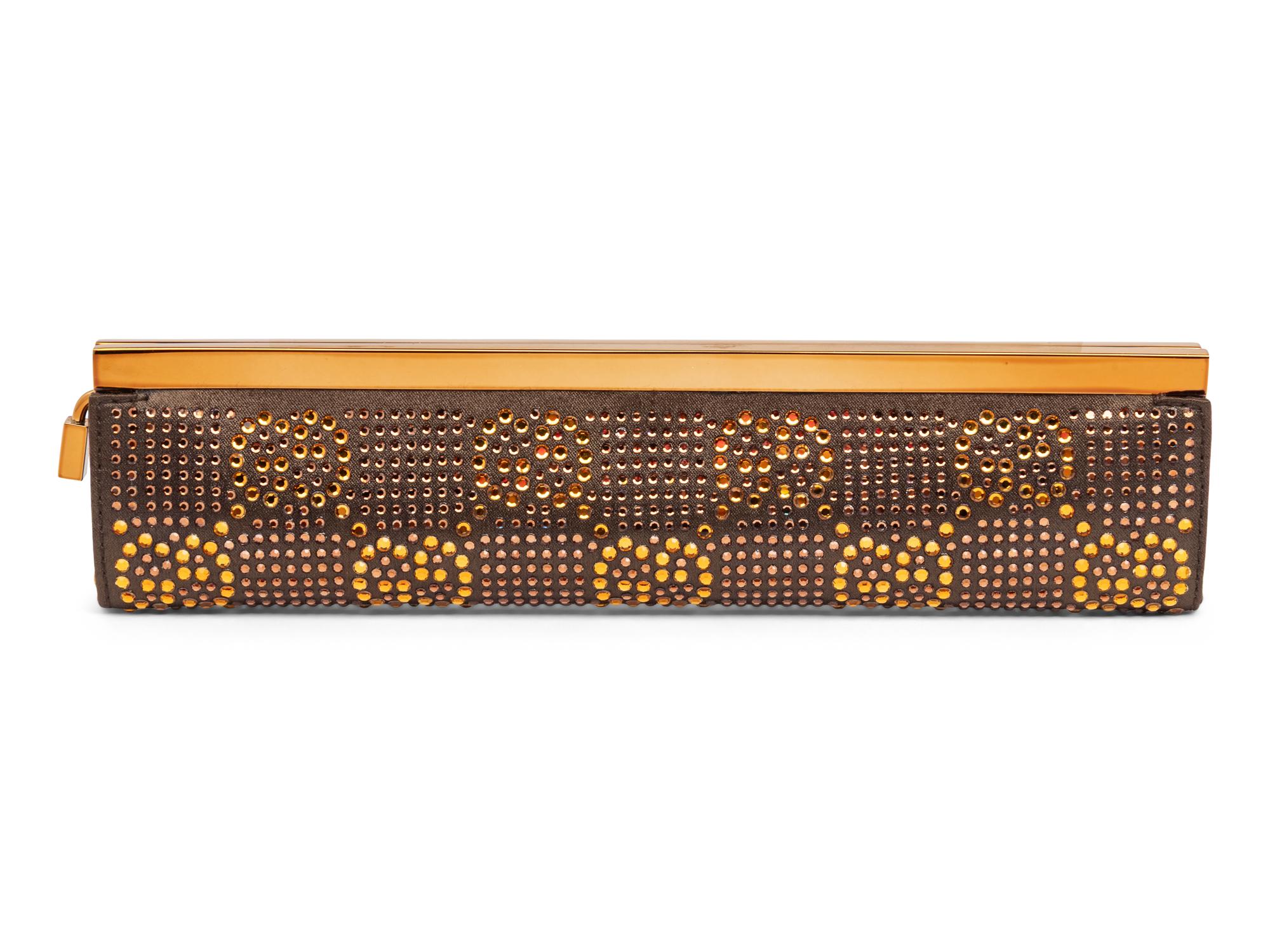 TOM FORD FOR GUCCI, CRYSTAL LOGO EMBELLISHED CLUTCH, 1998