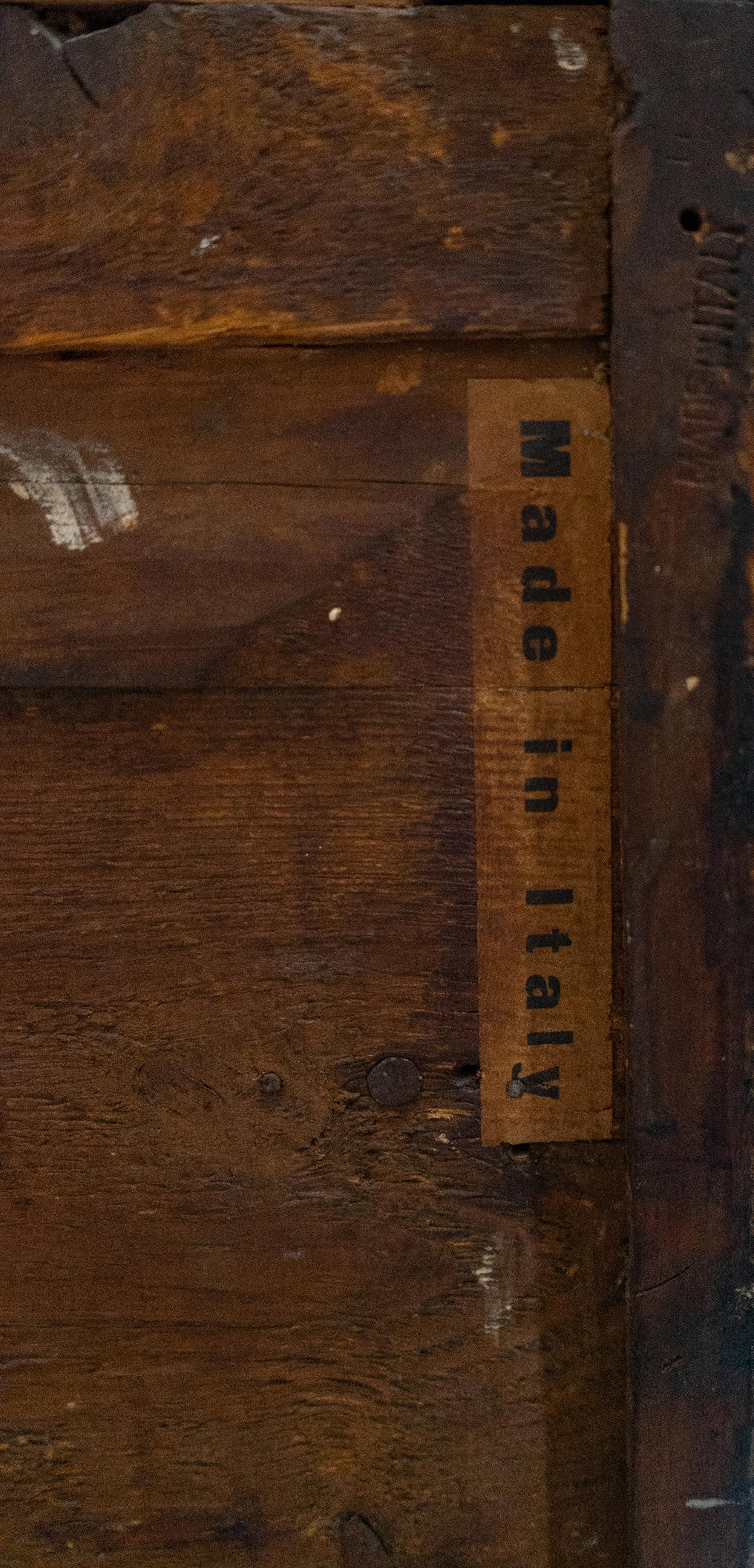 An Italian Grain-Painted Bookcase Cabinet
