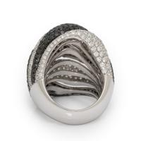 Diamond and Black Diamond Ring