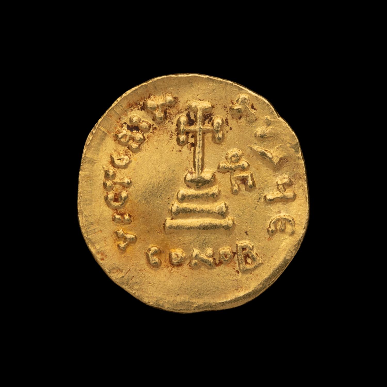 [ANCIENTS] BYZANTINE EMPIRE. Heraclius (638-641 AD). Av Solidus (4.4g, 22mm); the obverse showing Heraclius standing with his two sons Heraclius Constantine and Heraclonas