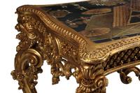 A Louis XV Style Giltwood and Chinese Lacquer Table