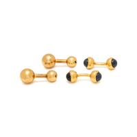 CARTIER, TWO PAIRS OF YELLOW GOLD CUFFLINKS