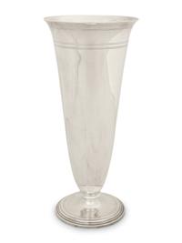 A Tiffany and Co. Silver Trumpet Vase