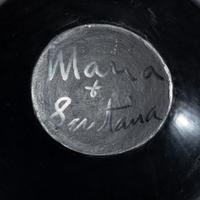Blackware Pottery Jar, Gunmetal Finish