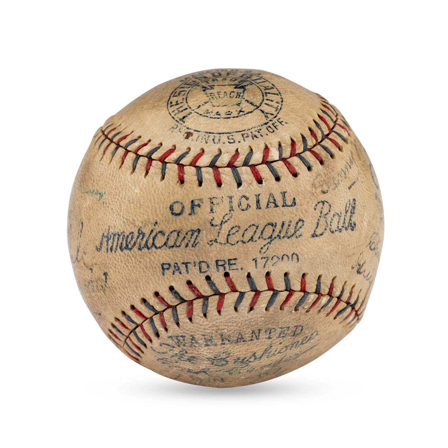 A 1930 Detroit Tigers Team Signed Autograph Baseball (JSA Letter of Authenticity)