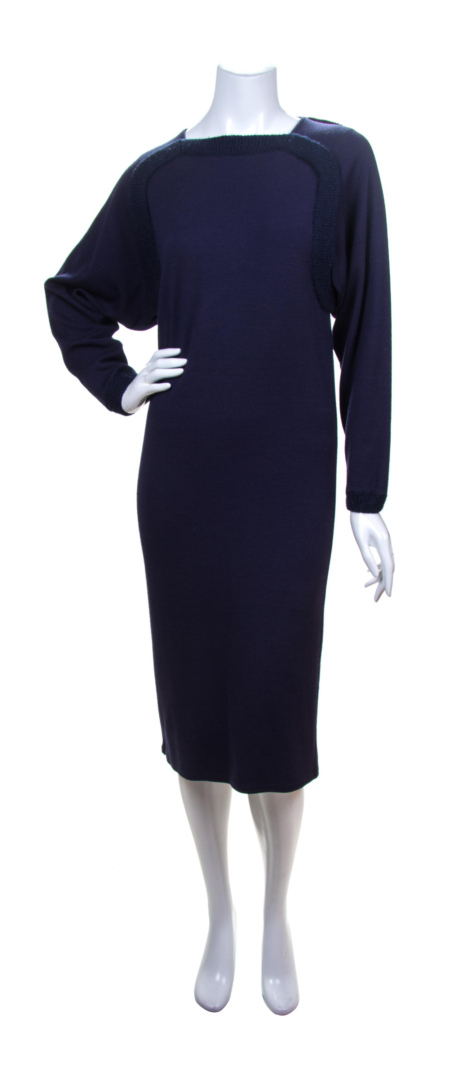 A Missoni Navy Wool Dress,