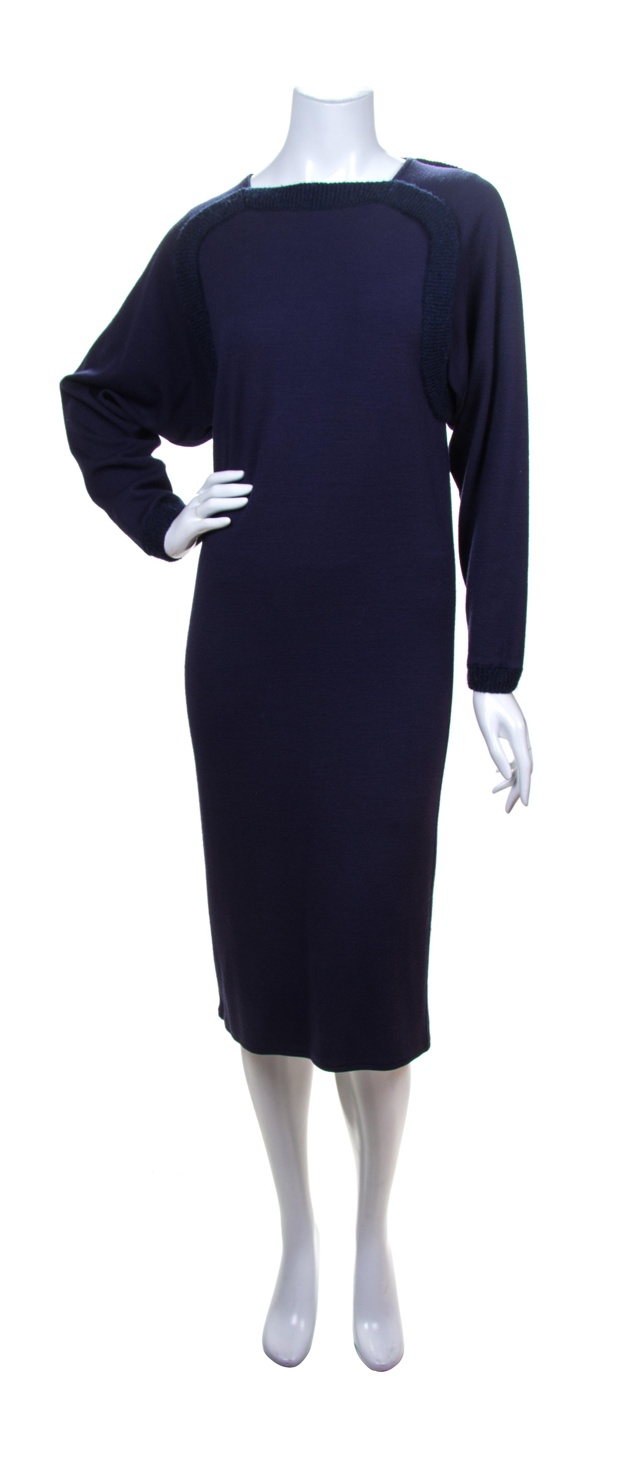 A Missoni Navy Wool Dress,