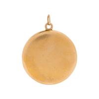 YELLOW GOLD AND DIAMOND LOCKET