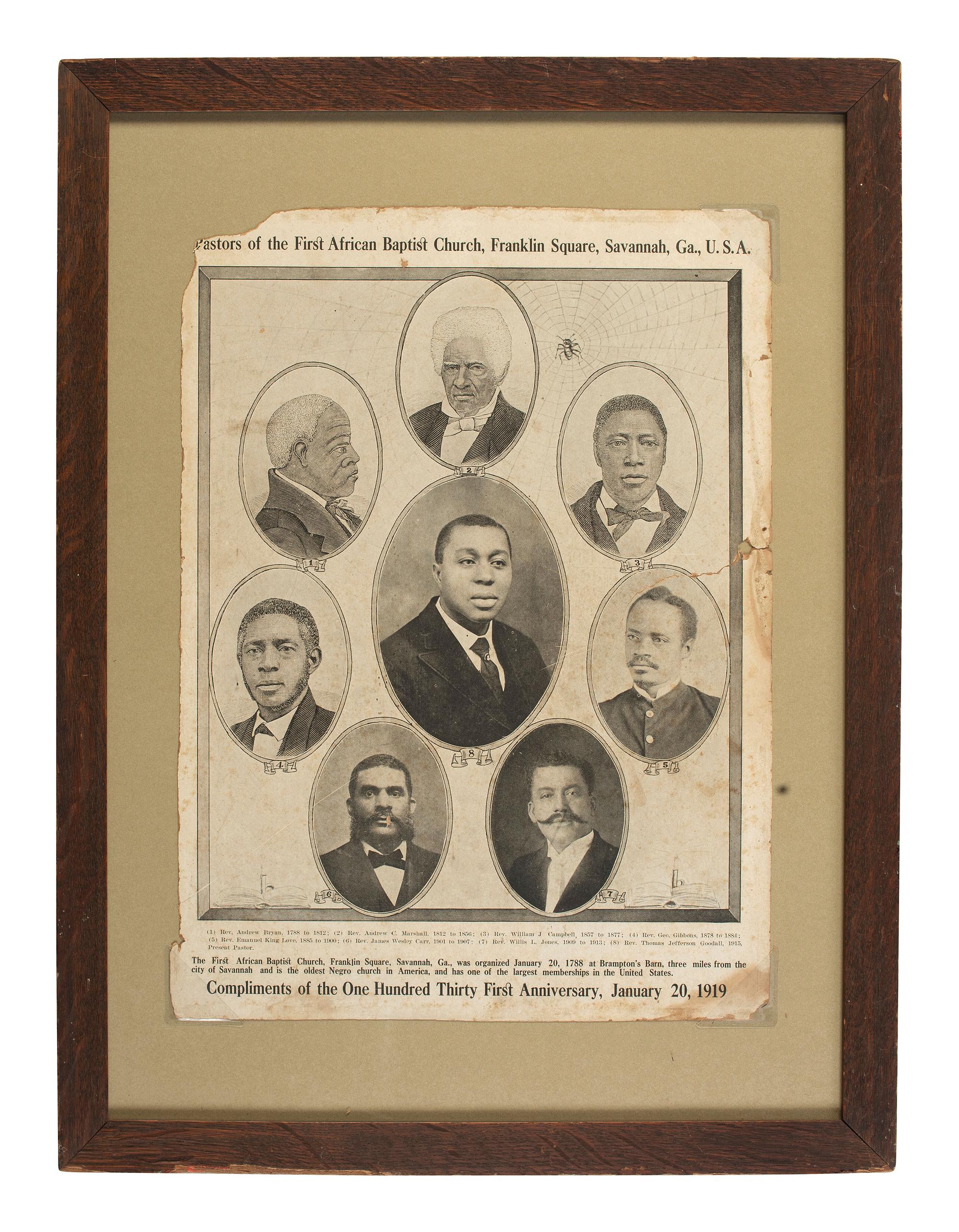 [RELIGION]. 2 items, incl. LOVE, Emanuel King, Rev. History of the First African Baptist Church...