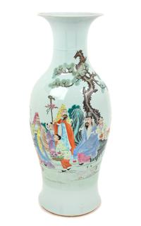 A Large Chinese Famille Rose Porcelain Vase