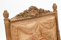 A Louis XVI Style Giltwood Fauteuil