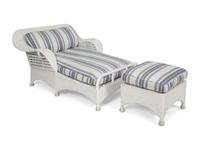 A Suite of White-Painted Wicker Furniture