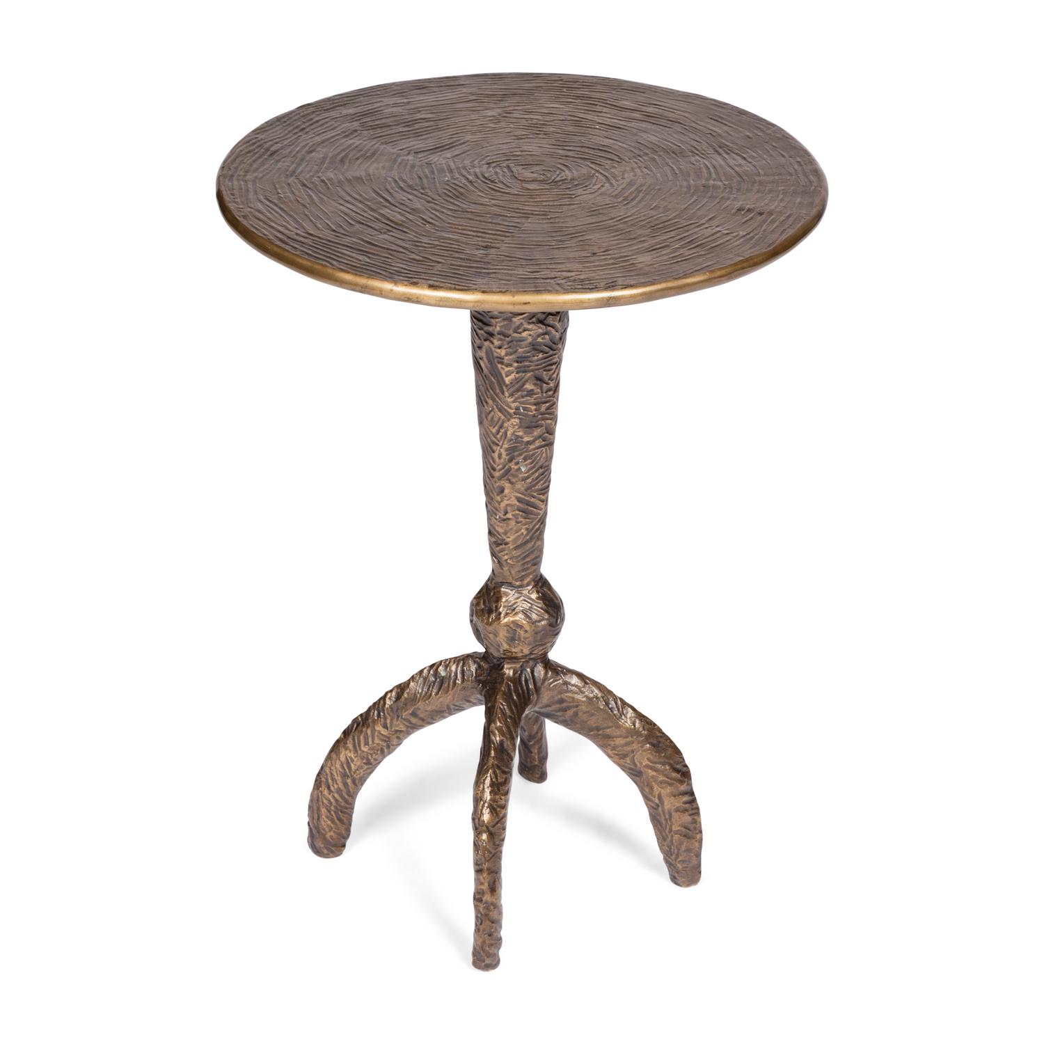 A Contemporary Bronze Side Table