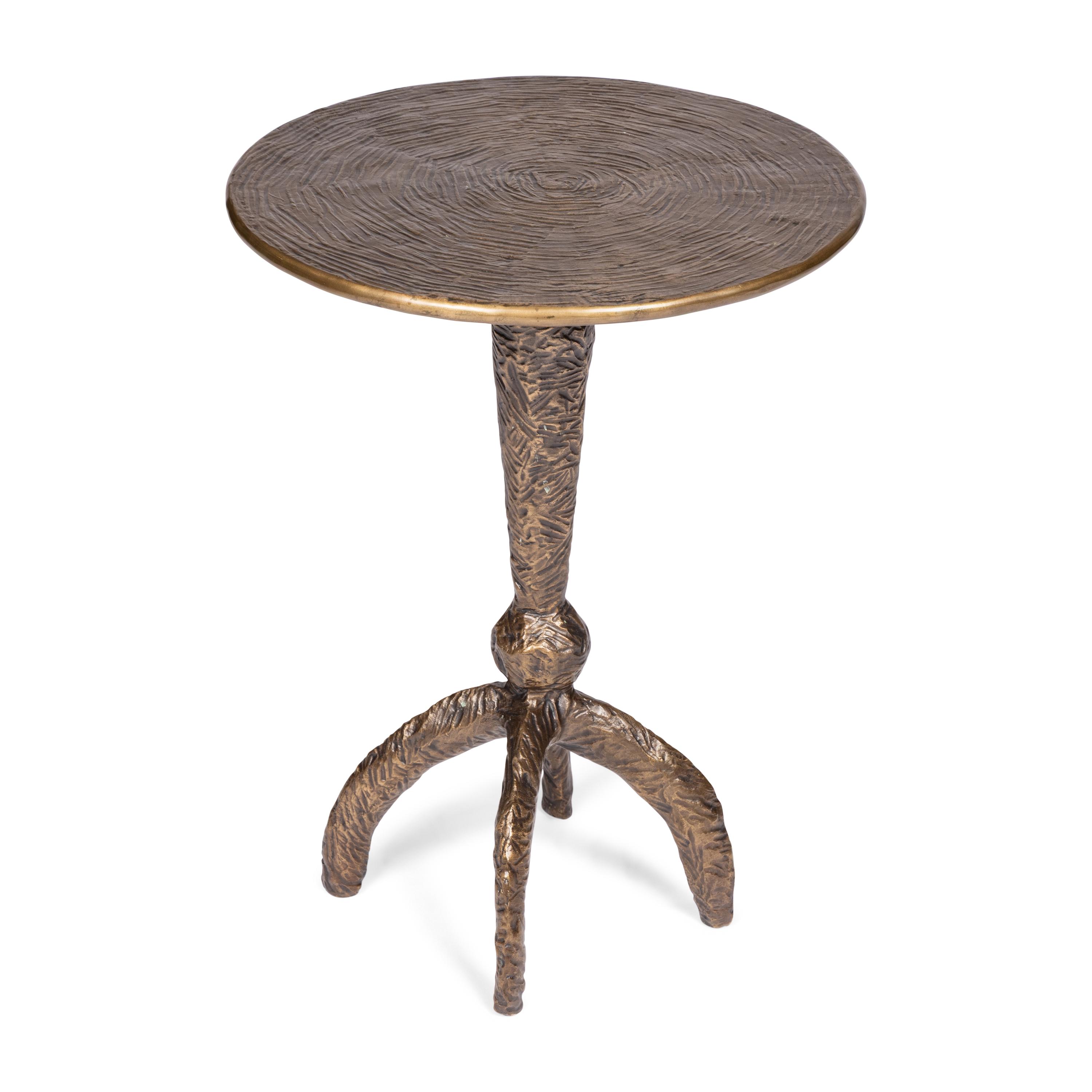 A Tom Corbin Bronze Side Table