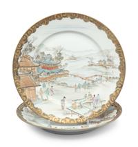 A Set of Japanese Gilt Decorated Enameled on Eggshell Porcelain Tea Wares