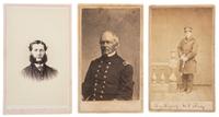 [CIVIL WAR]. A group of 3 CDVs of Brown Water Navy officers, incl. Josiah Benton, USS Osage .