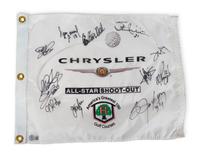 A 2006 Chrysler All-Star Golf Shootout Signed Autograph Golf Flag Including Multiple Chicago Sports Legends (Beckett Authentication Services BAS Certified),