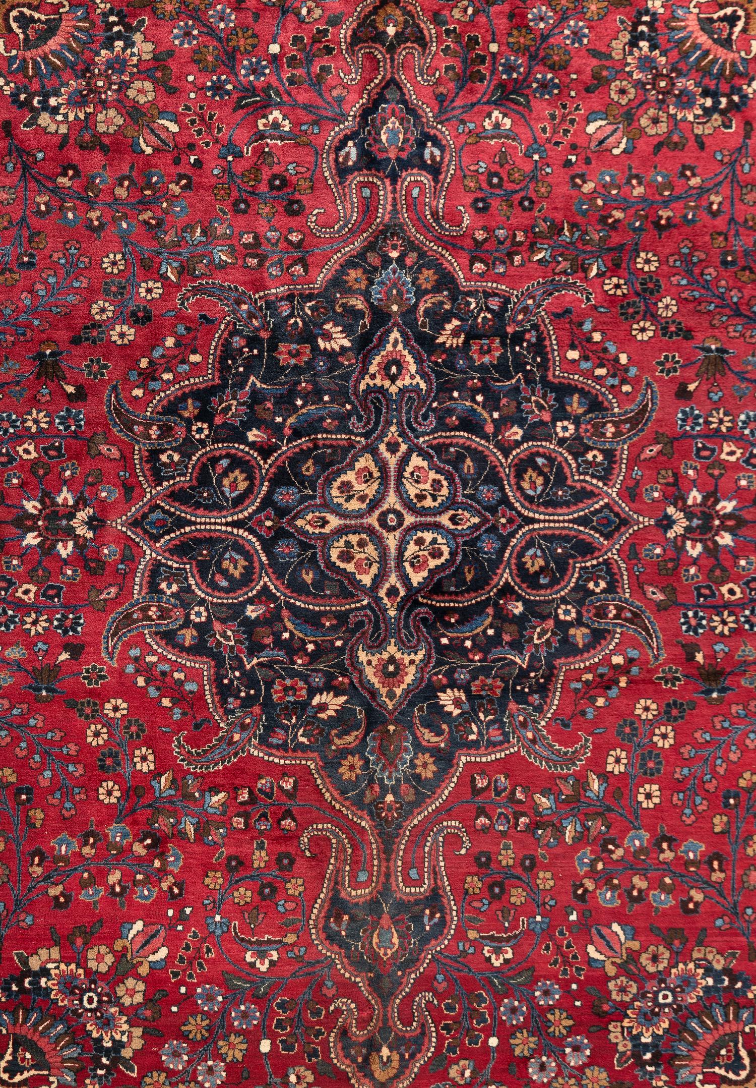 A Meshed Wool Rug