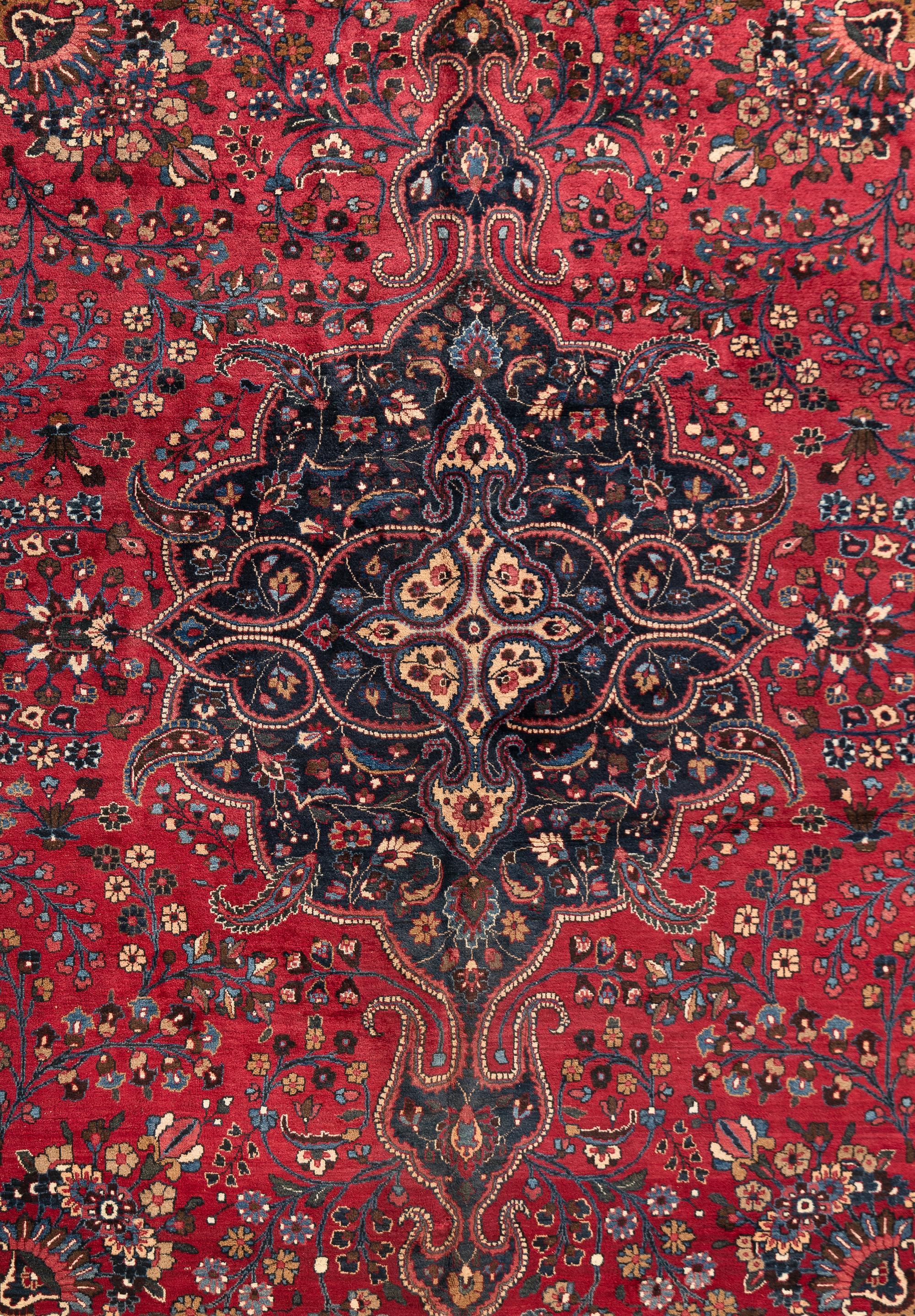 A Meshed Wool Rug