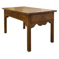 A Walnut Baker's Table 55.25" W x 31.25" D x 30.5" H — France, 19th Century