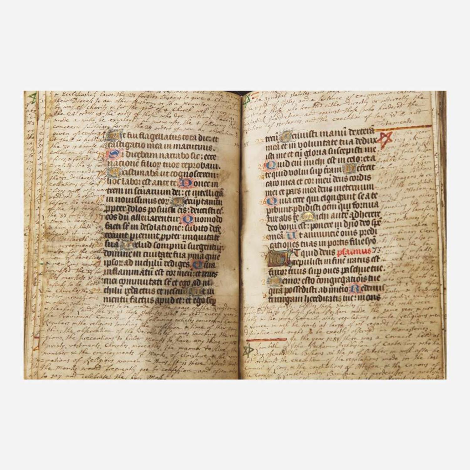 [Religion] Illuminated 15th Century Latin Psalter