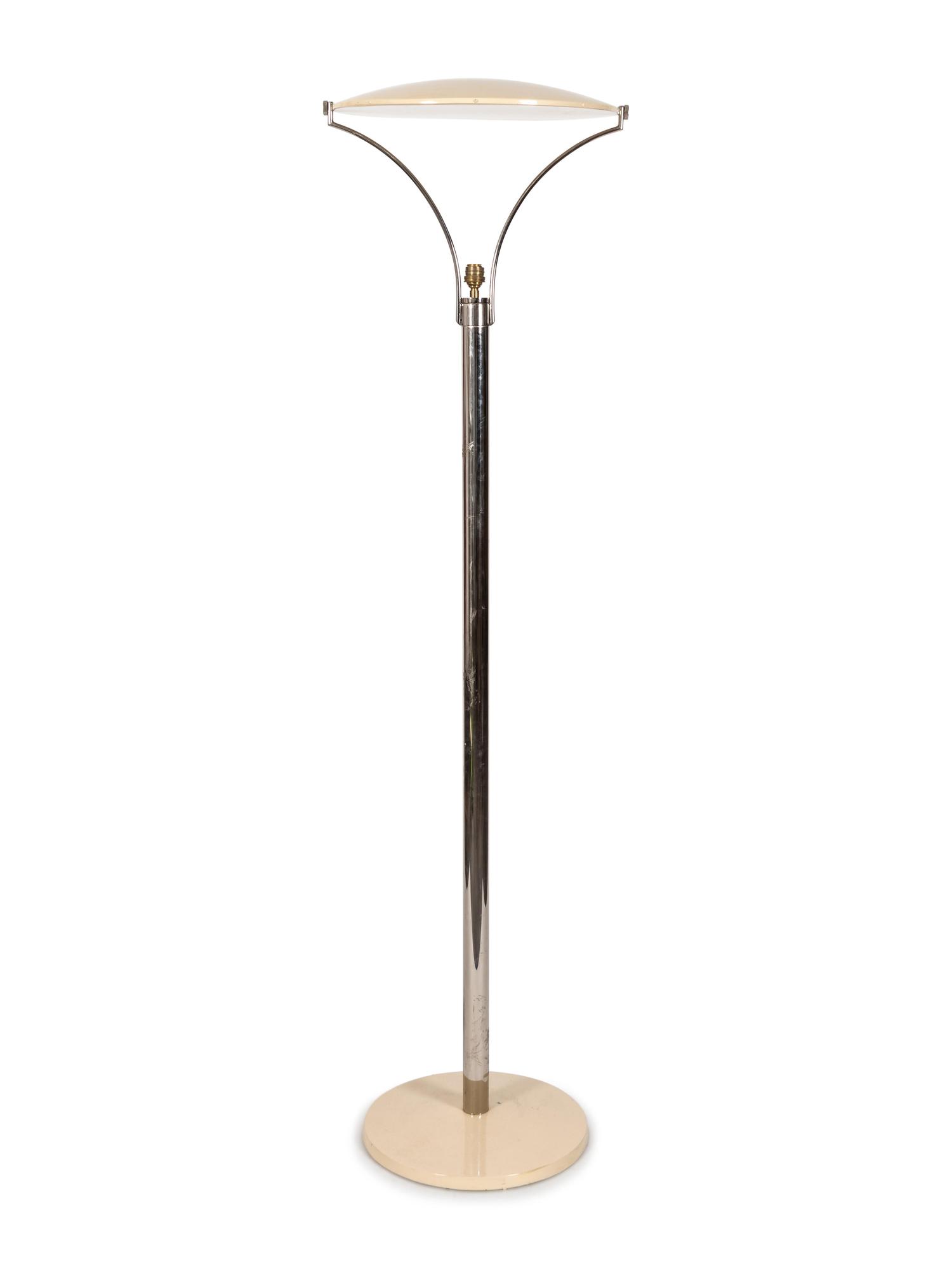 A Modernist Chrome Floor Lamp — 20TH CENTURY