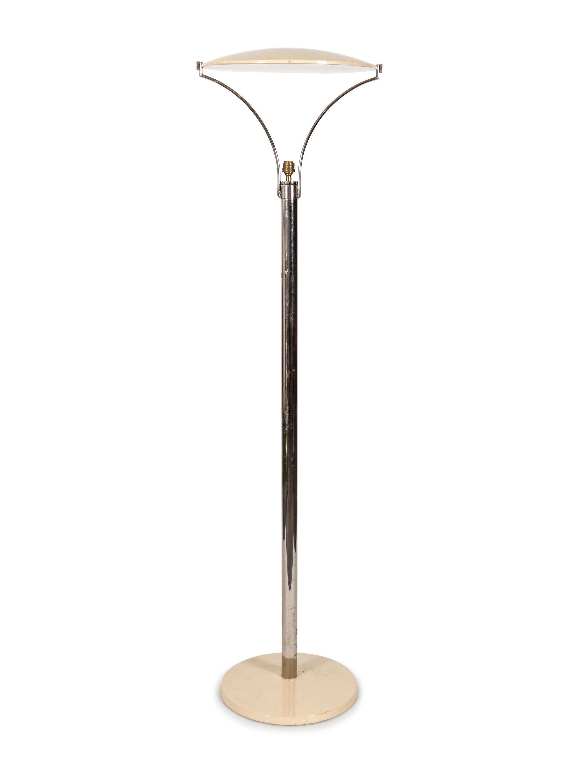 A Modernist Chrome Floor Lamp — 20TH CENTURY