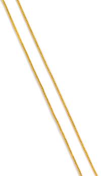 A High Karat Yellow Gold Woven Link Chain, 9.80 dwts.