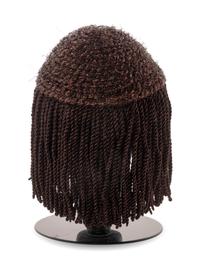 Two Krizia Knit Caps with Fringe Hair