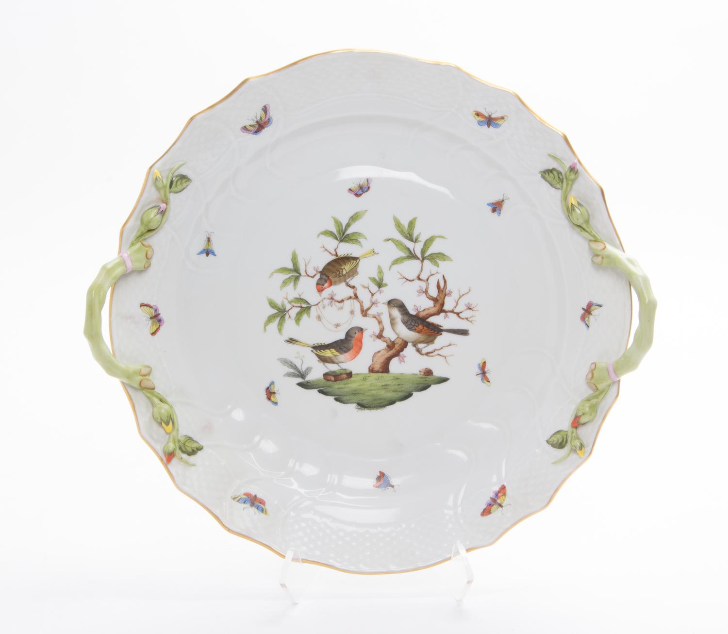 A Herend Porcelain Serving Tray Diameter 14 3/4 inches. — SECOND HALF 20TH CENTURY