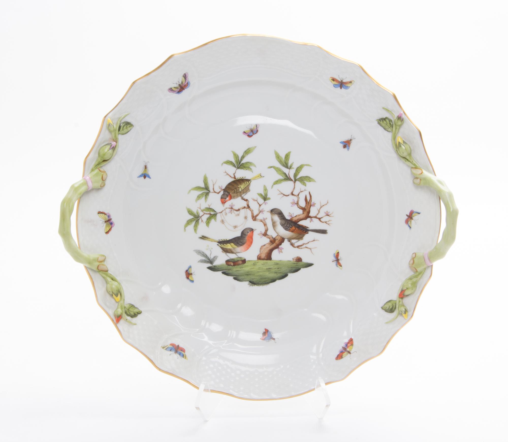 A Herend Porcelain Serving Tray Diameter 14 3/4 inches. — SECOND HALF 20TH CENTURY