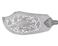 A Chinese Export Silver Punch Ladle and Fish Knife