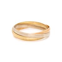 TRICOLOR GOLD BANGLE BRACELET